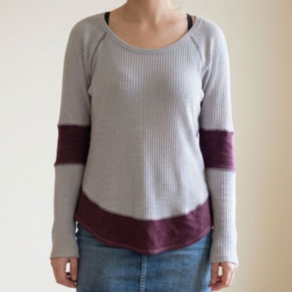 We the Free Scandi Girl Light Blue / Purple Diamond Dozen Thermal Size Med